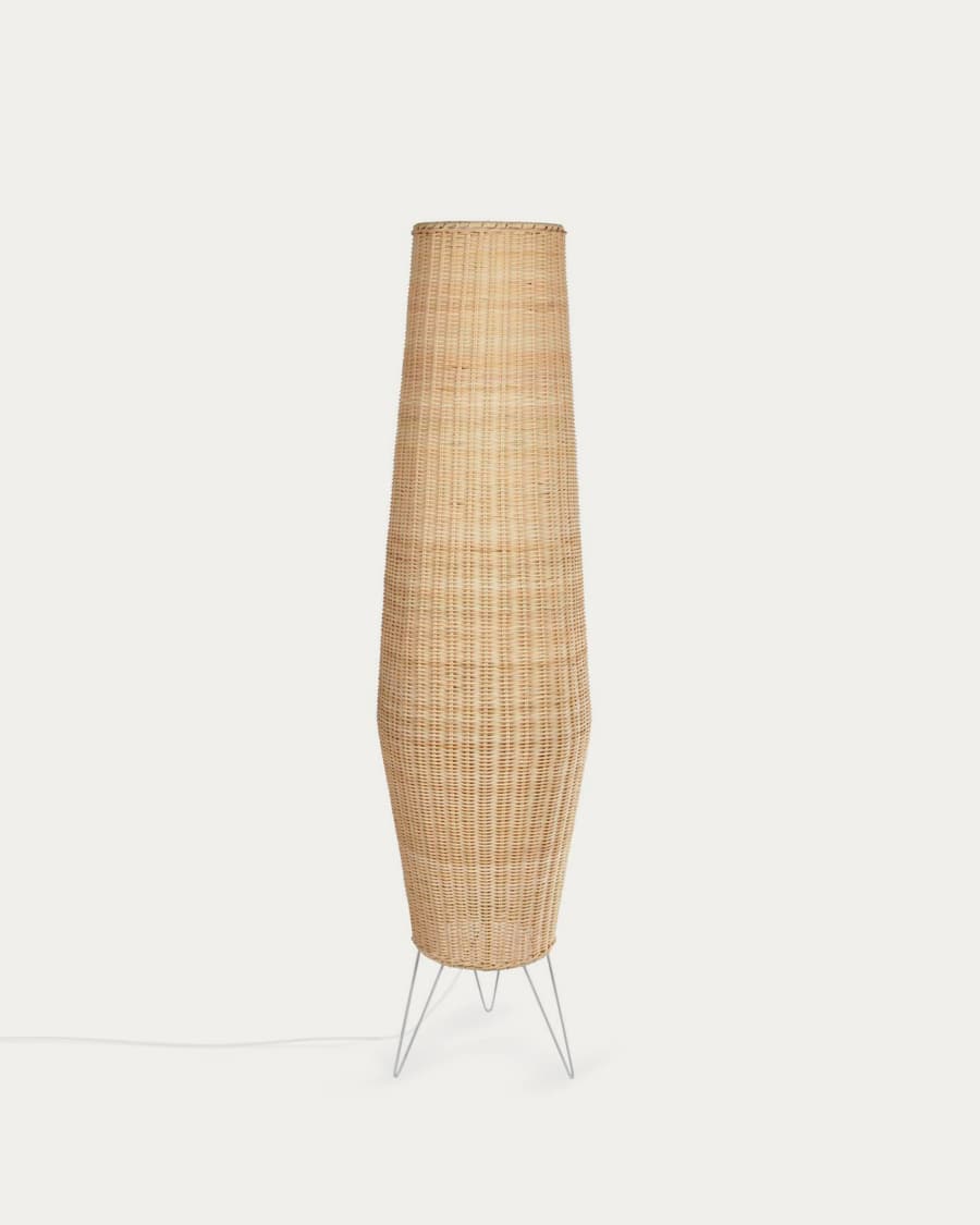 Stehlampe Japandi Rattan Natur
