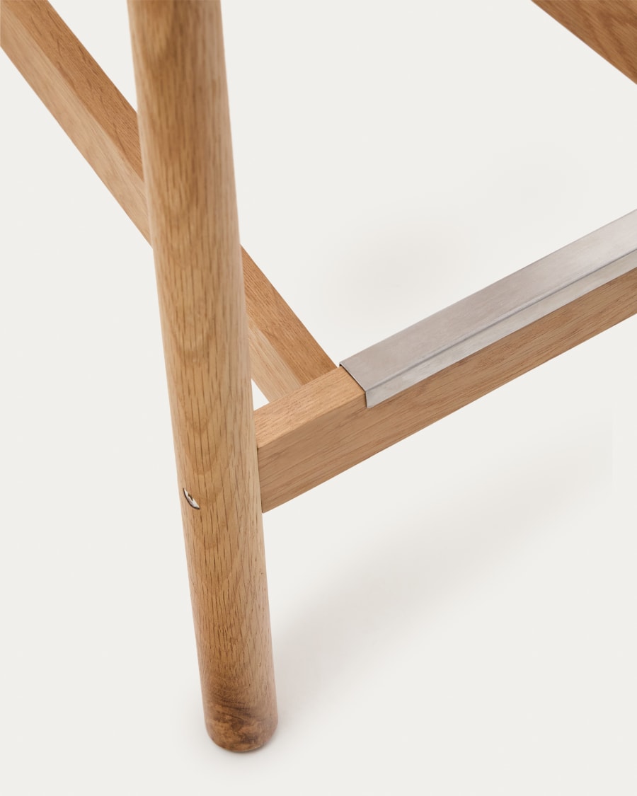 Japandi Hocker mit Rückenlehne