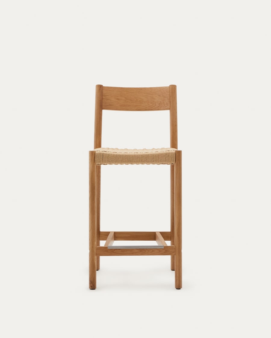 Japandi Hocker mit Rückenlehne