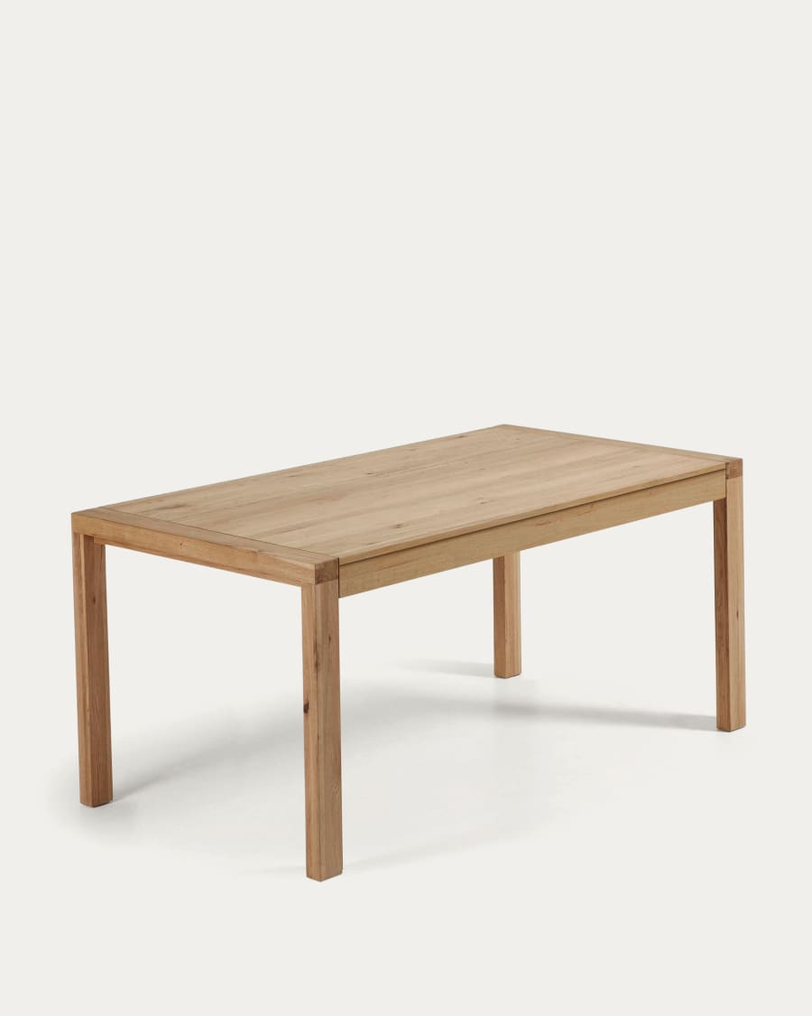 Ausziehtisch Japandi Eichenfurnier Natur 180–230 cm