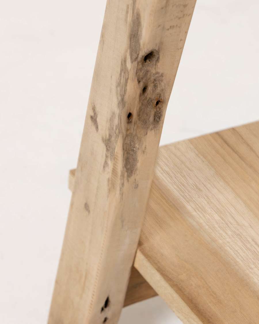 Bank Japandi aus Recyceltem Teakholz 100 cm
