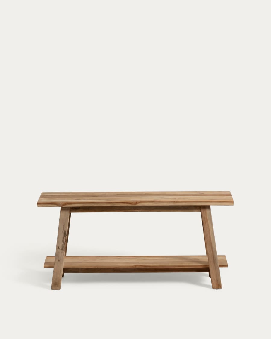 Bank Japandi aus Recyceltem Teakholz 100 cm