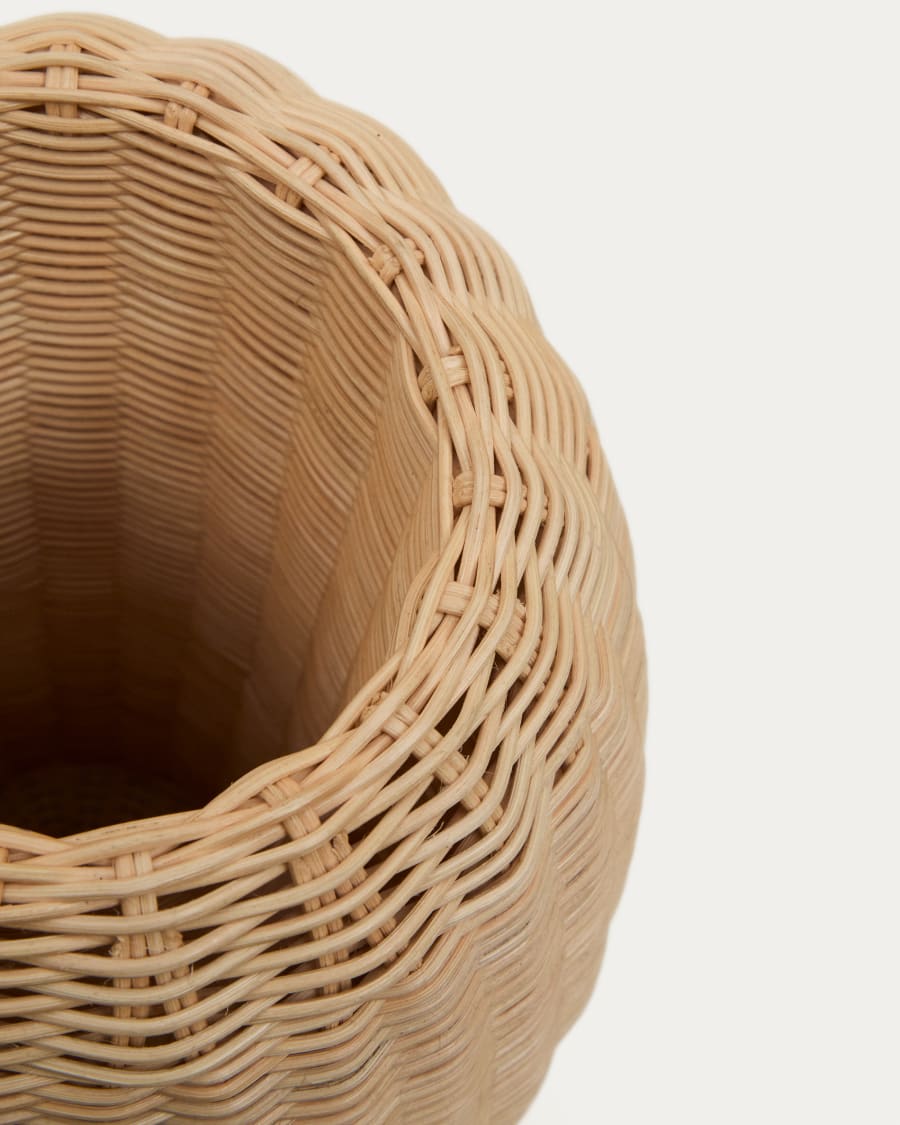 Rattan Japandi Vase