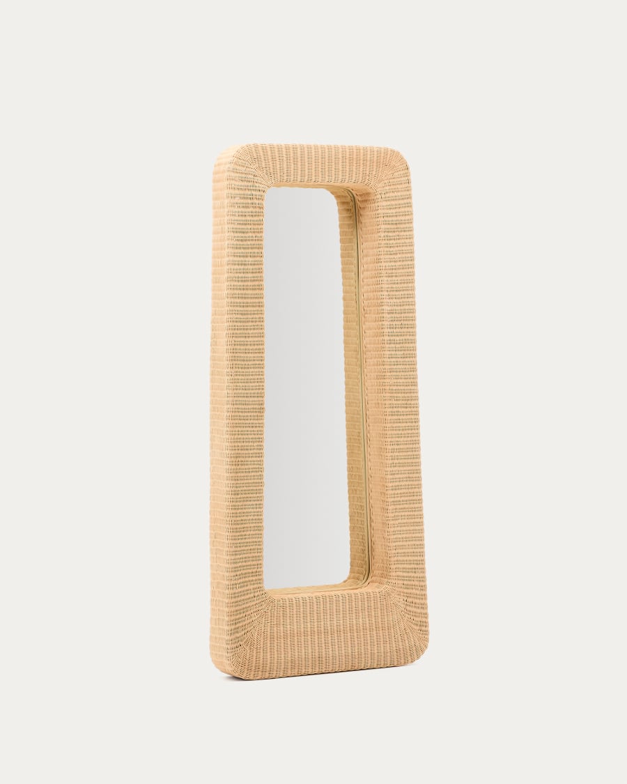Spiegel Japandi Rattan 58x120 cm