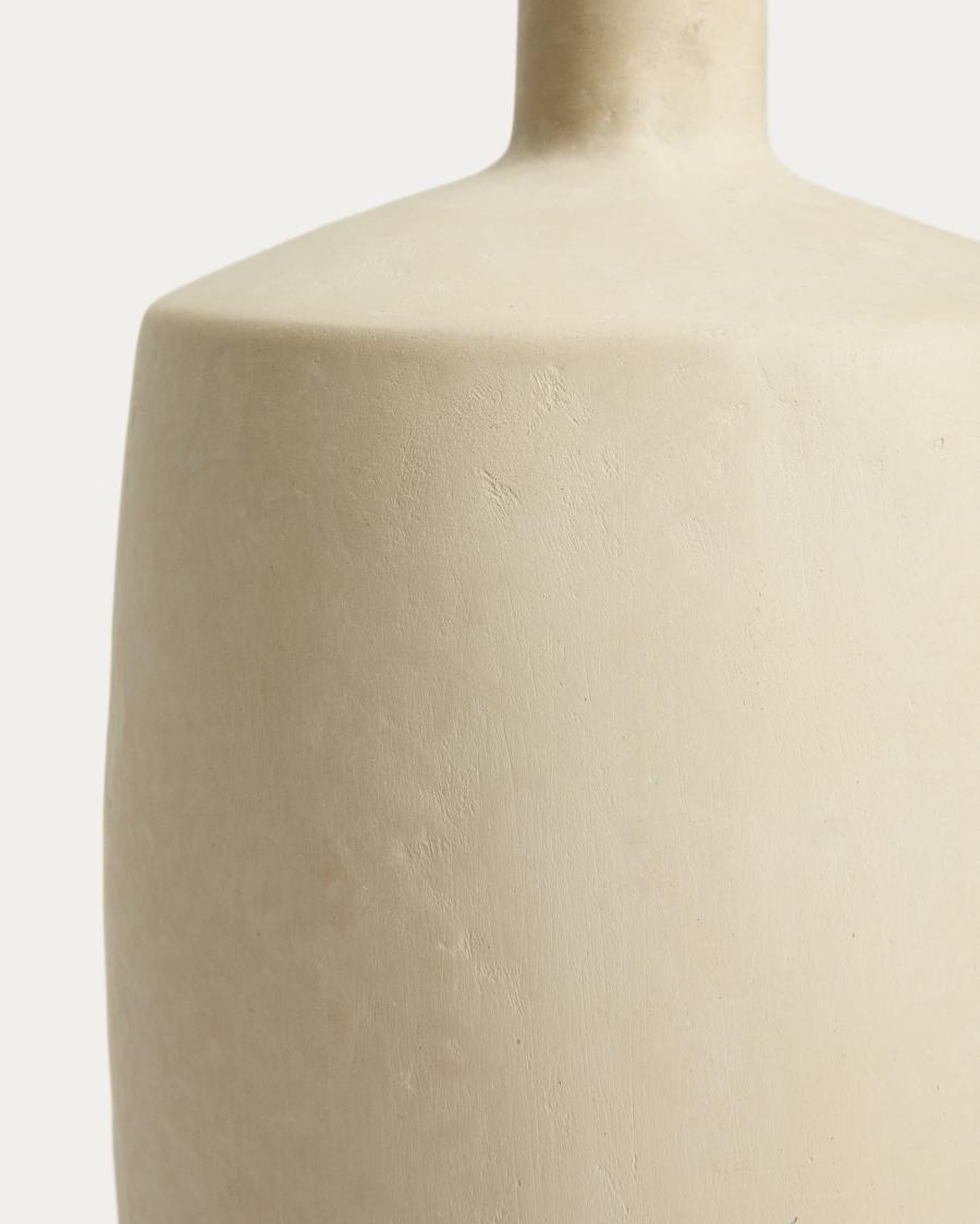 Vase Japandi Beige Pappmaché 39 cm