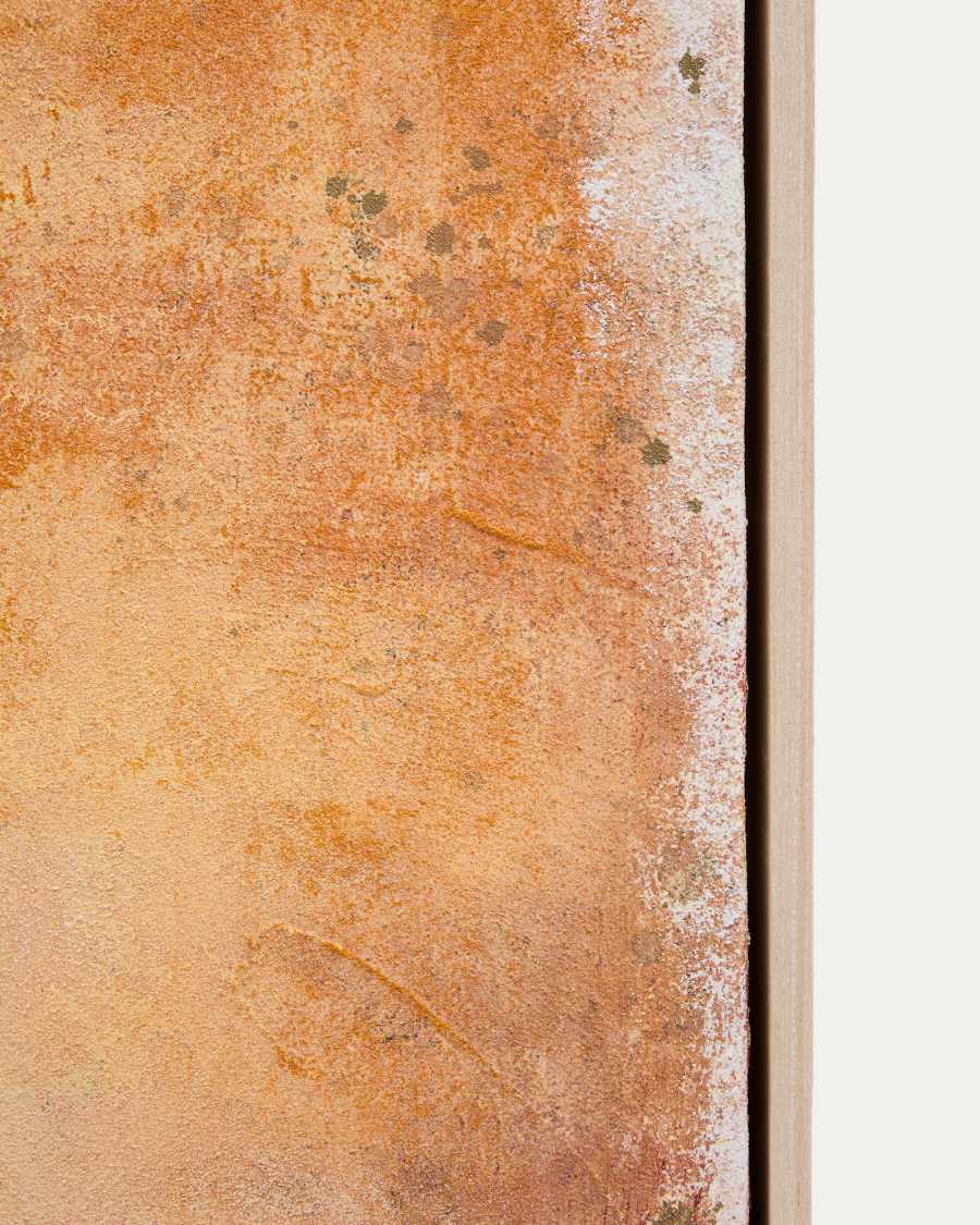 Japandi Abstrakt Bild Gelb 60x90 cm