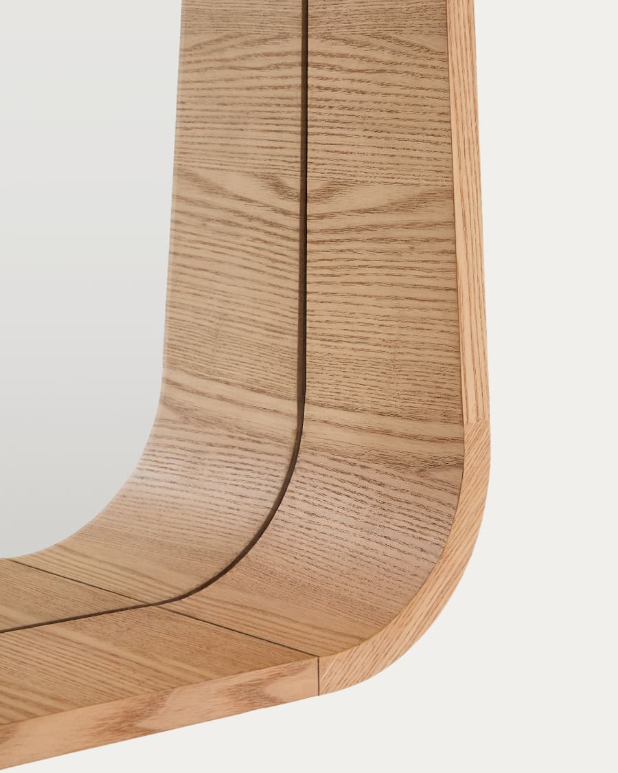 Japandi Spiegel Natürliche Esche 90x60cm