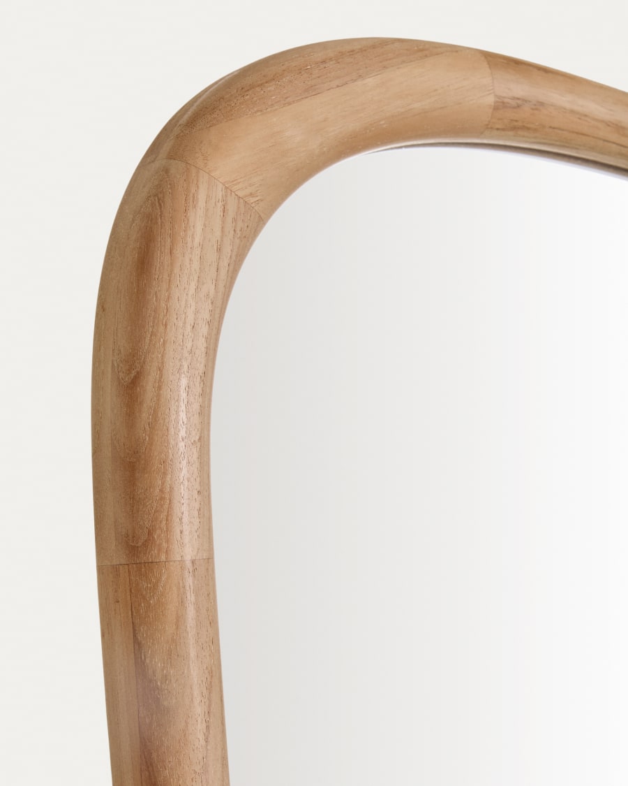 Japandi Spiegel aus Teakholz 158x61cm