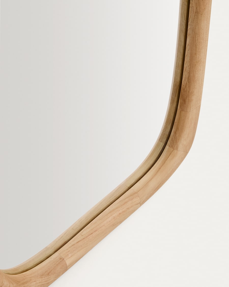 Japandi Spiegel aus Teakholz 158x61cm