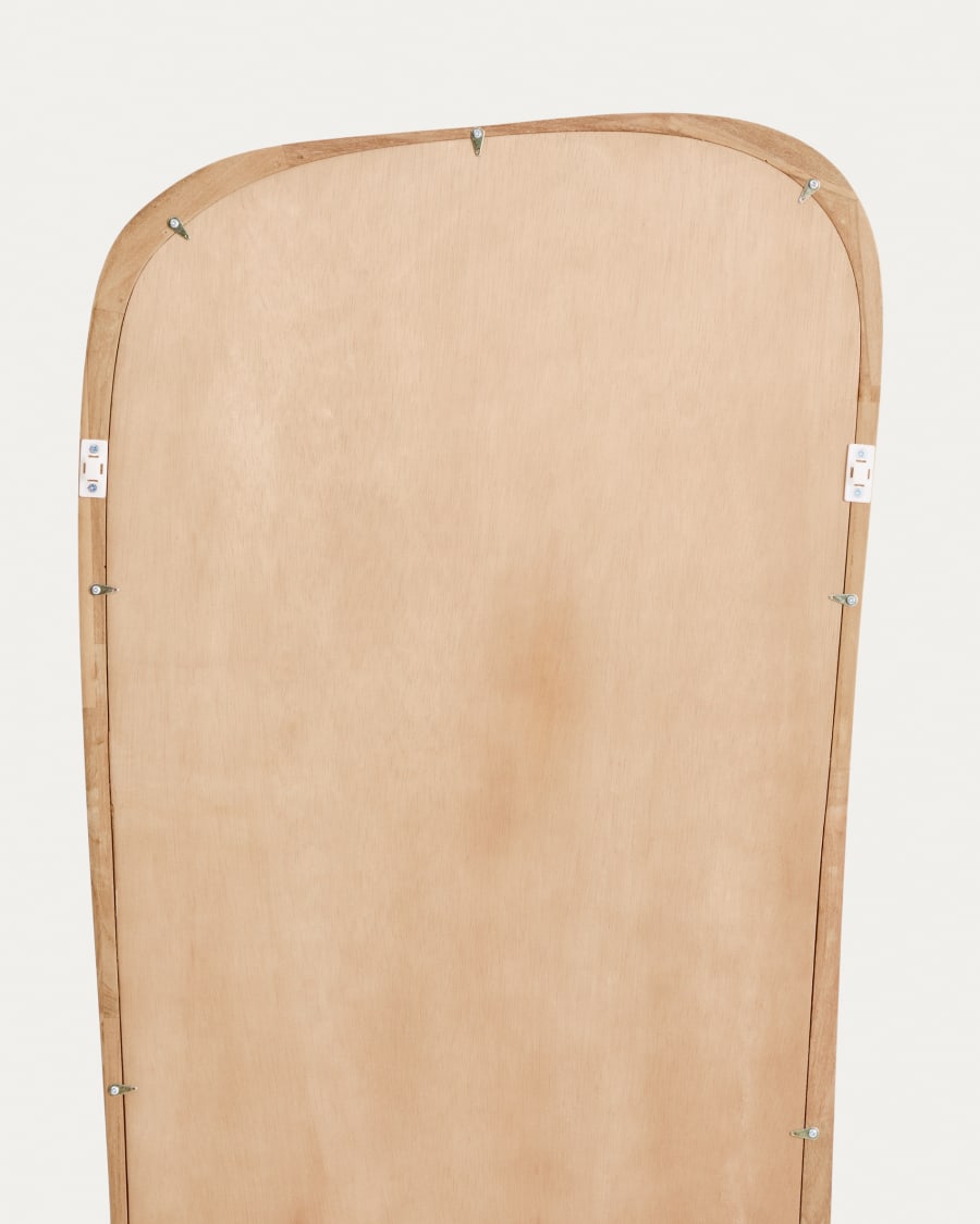 Japandi Spiegel aus Teakholz 158x61cm