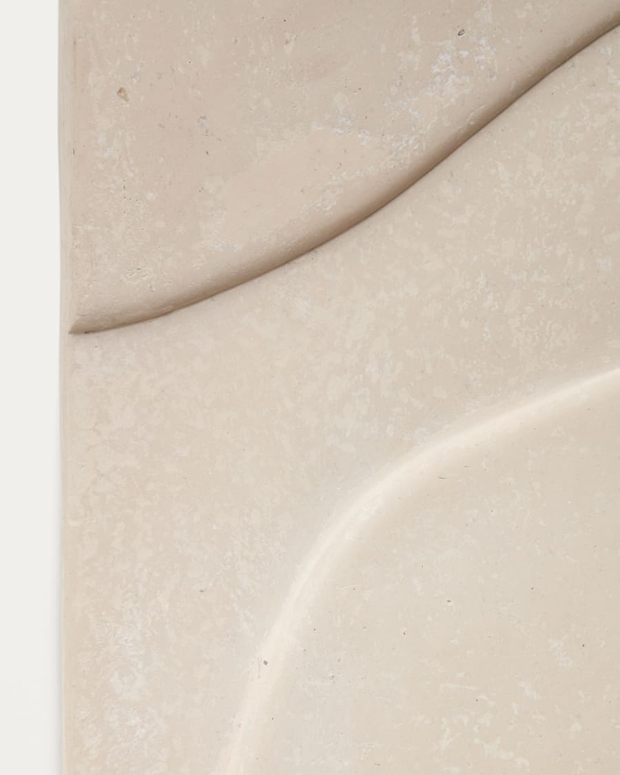 Japandi Organisches Leinwand Wandbild