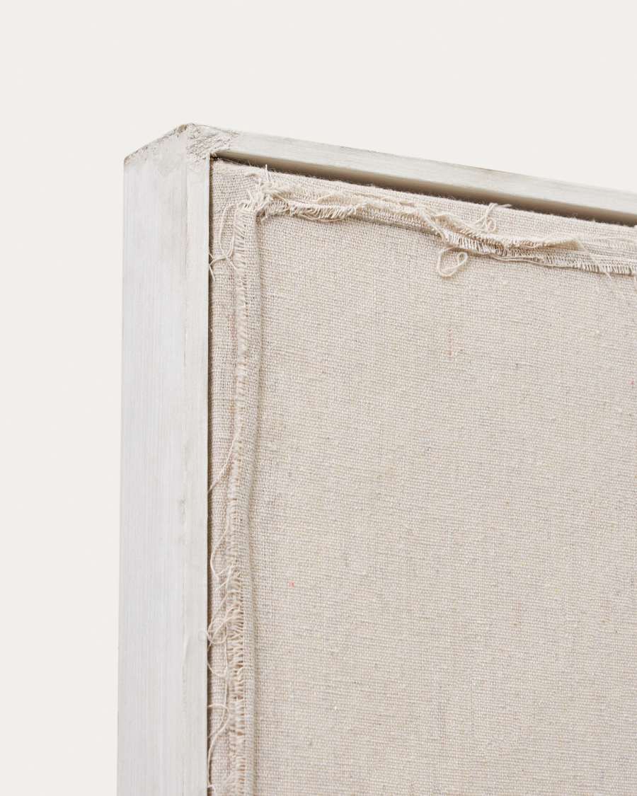 Japandi Bild Weiße Horizontale Linie 110x220 cm
