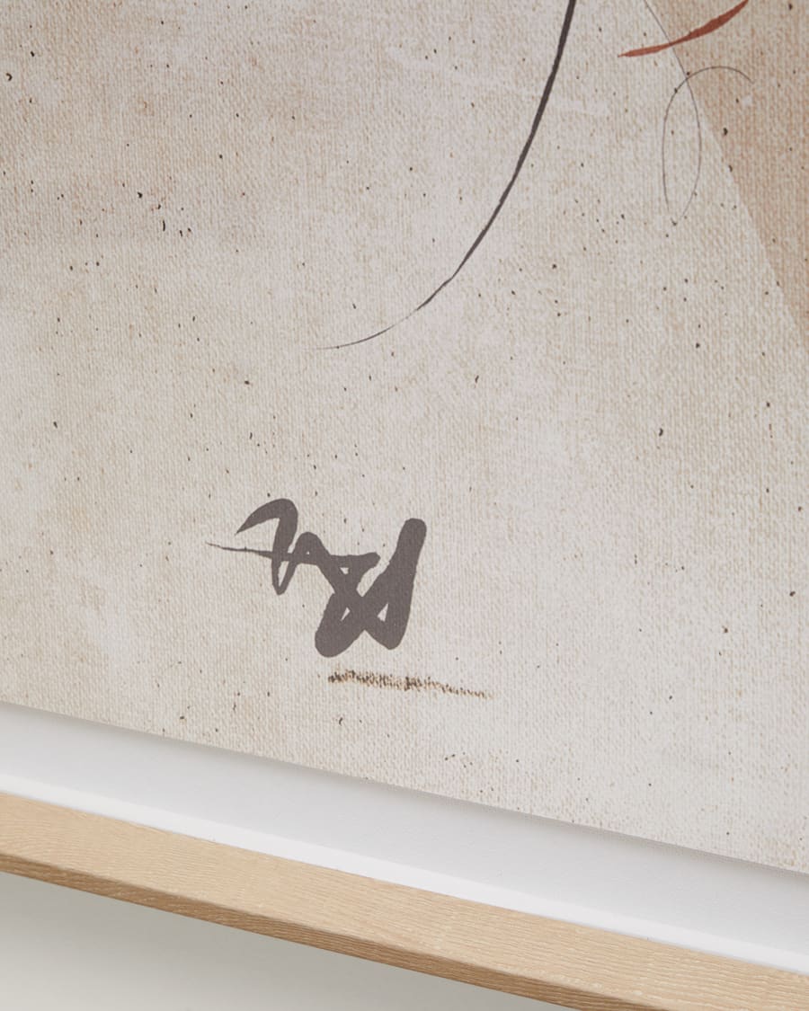 Abstraktes Japandi Gemälde