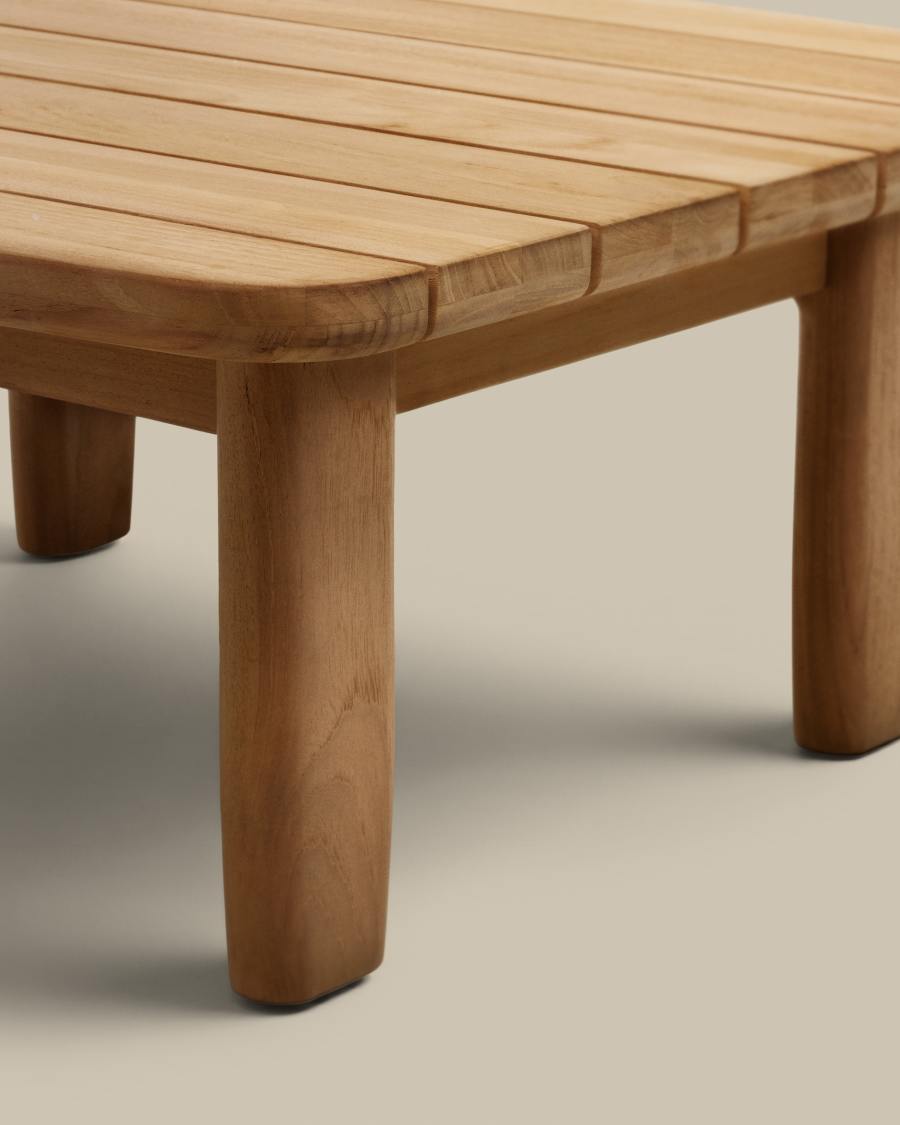 Beistelltisch Japandi Teakholz 70x70 cm