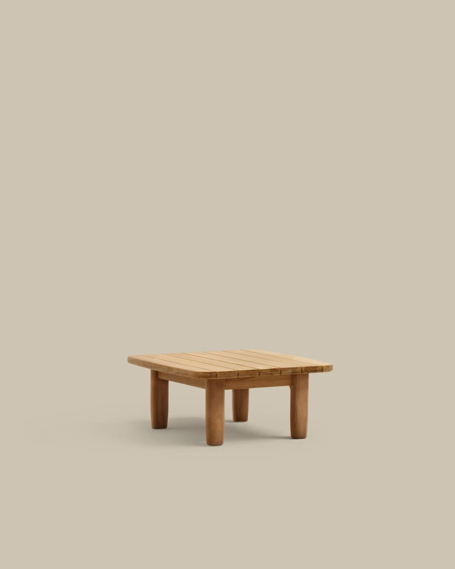 Beistelltisch Japandi Teakholz 70x70 cm