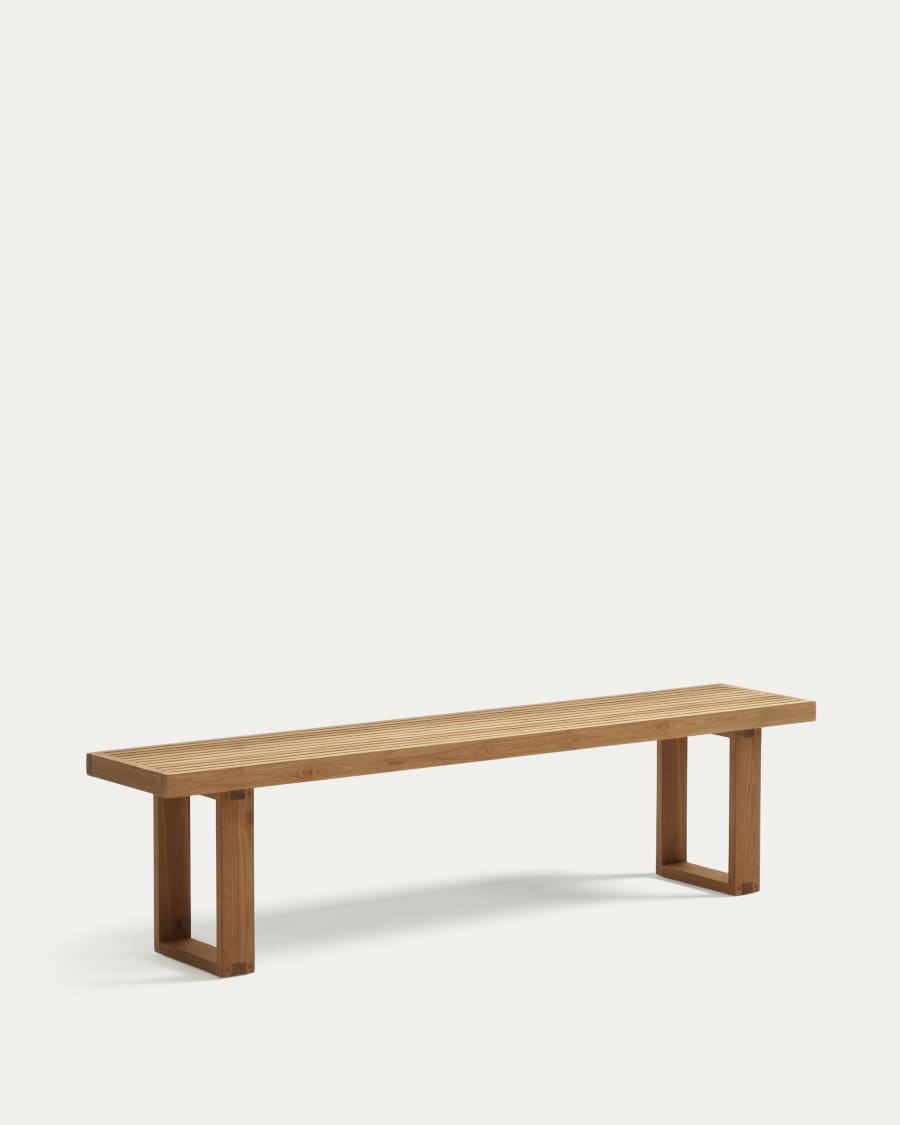 Japandi Bank aus recyceltem Teakholz Outdoor 210 cm