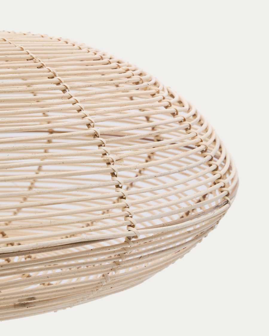 Deckenleuchte Japandi Rattan Hell 70 cm Lampenschirm
