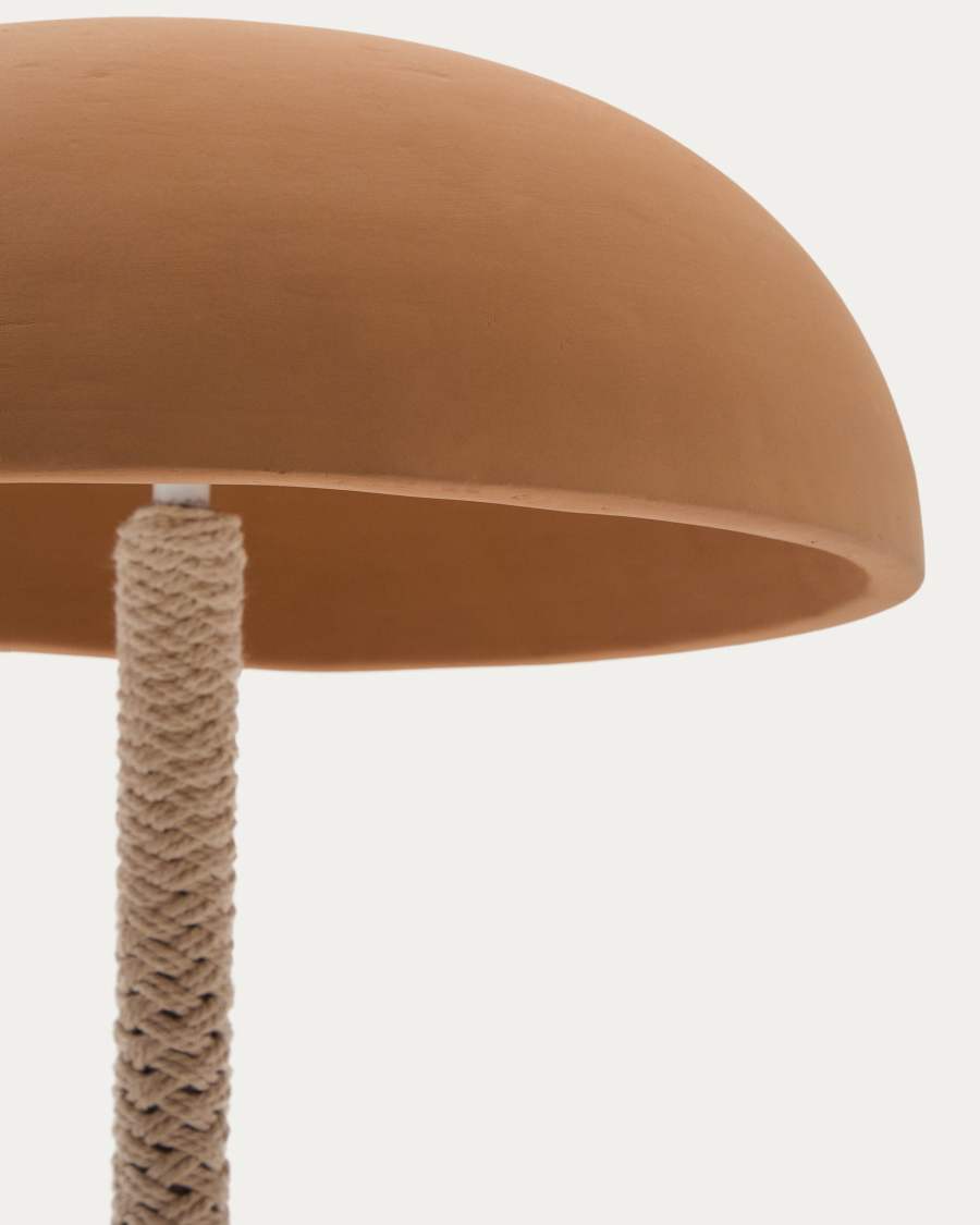Japandi Tischlampe Terrakotta