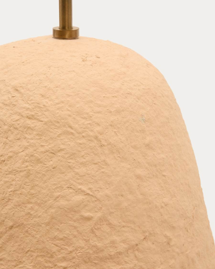 Deckenleuchte Japandi Pappmaché Beige 35 cm