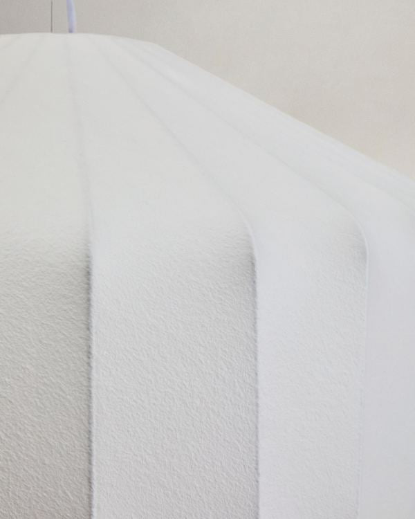 Weiße Japandi Pendelleuchte