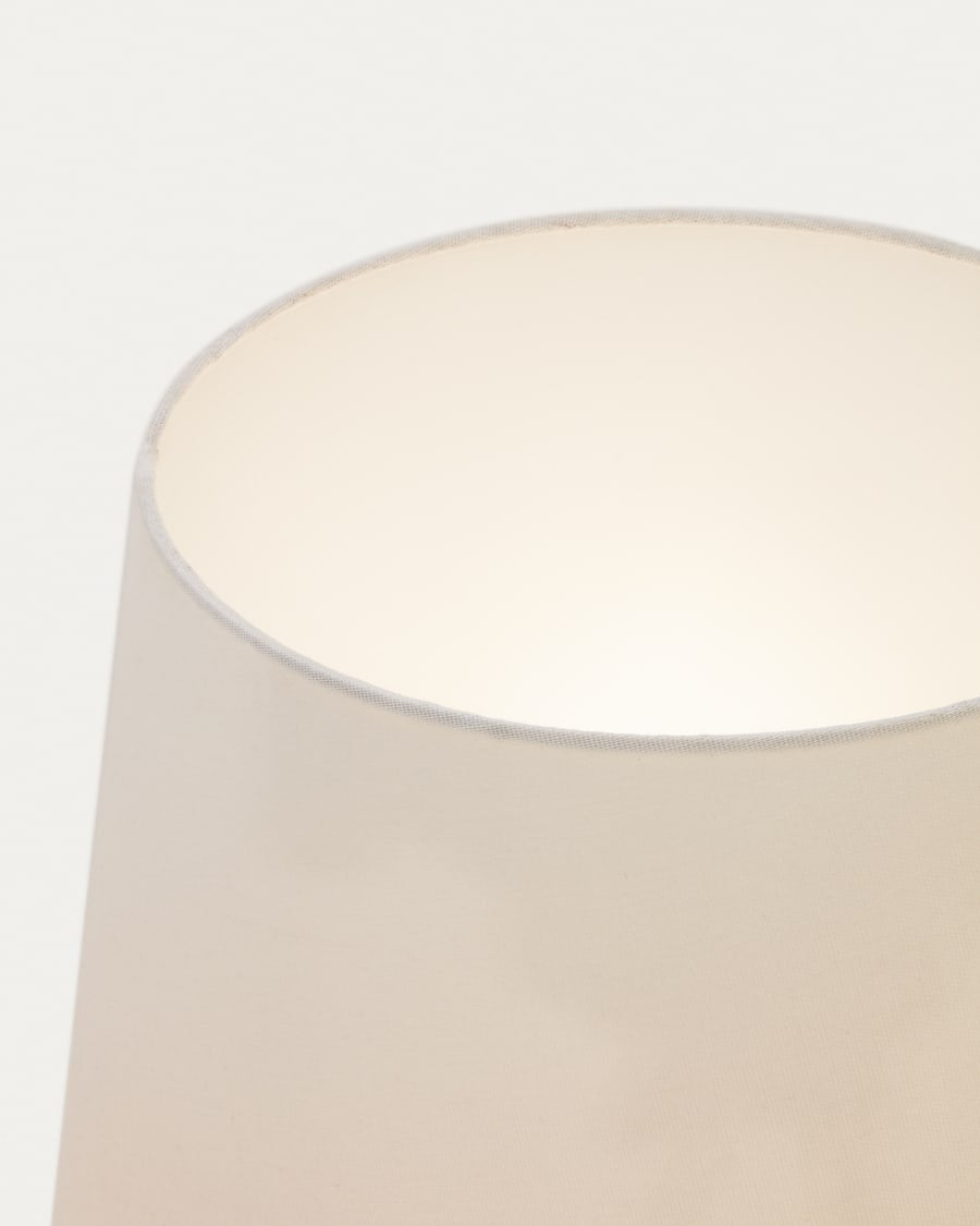 Japandi Stehlampe aus Naturholz