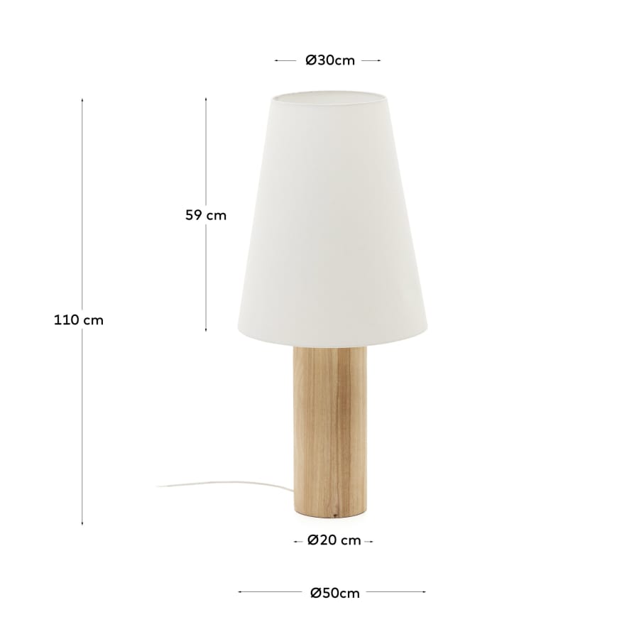 Stehlampe Japandi Massivholz Natur