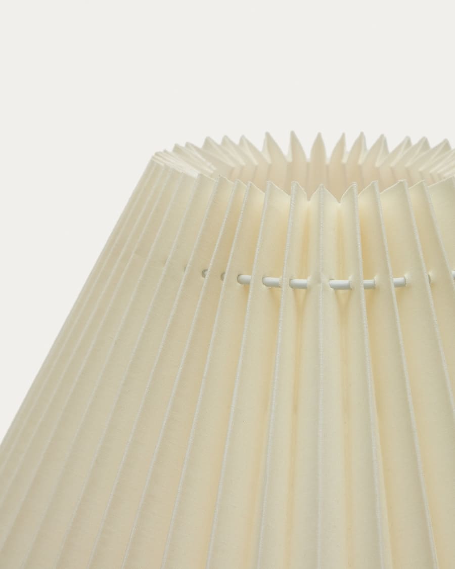 Japandi Tischleuchte mit Wellenrand