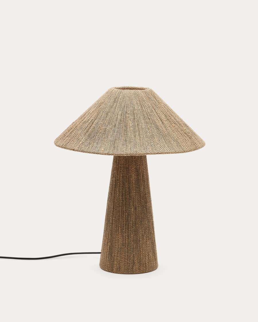 Tischlampe Japandi Jute Natur