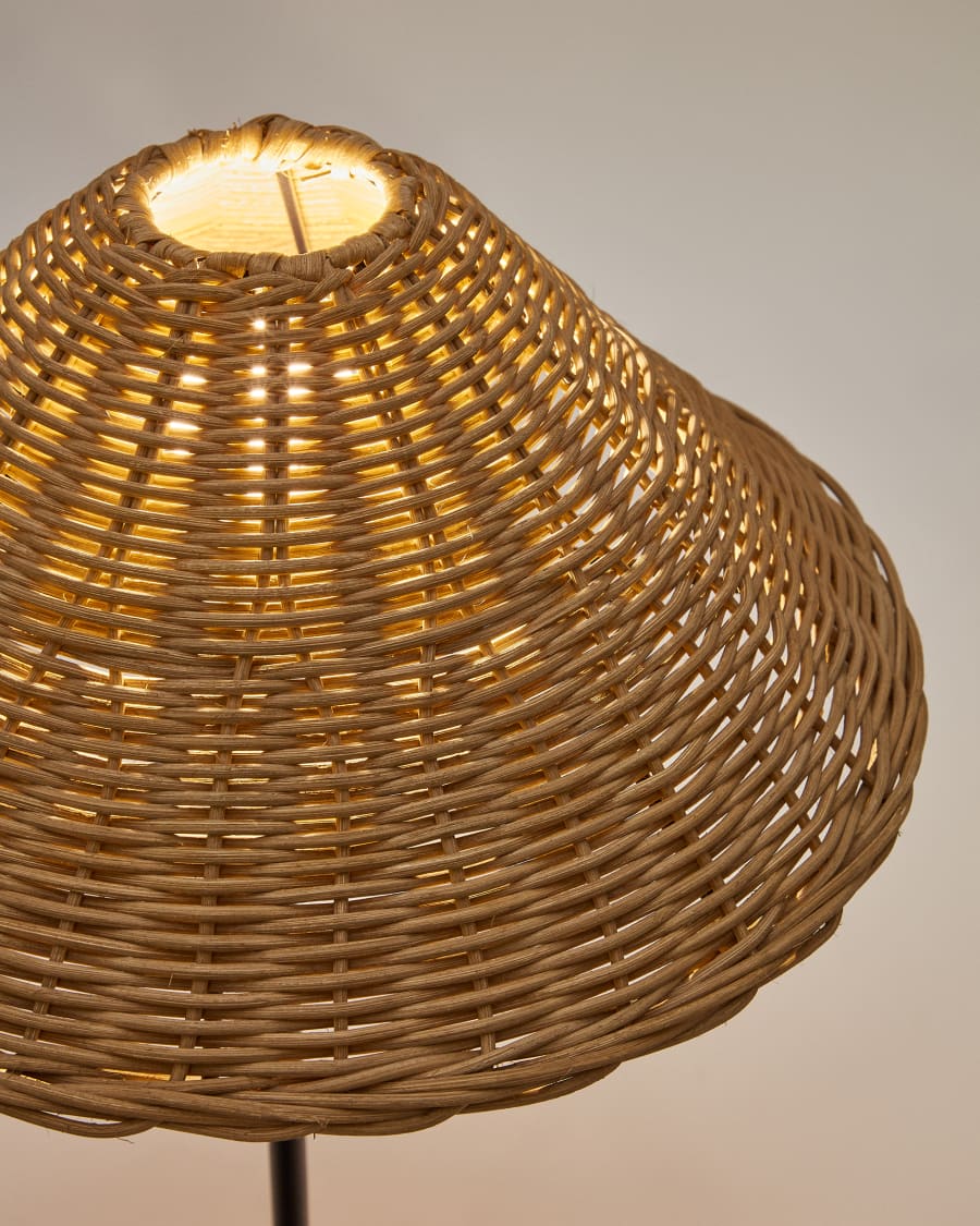 Japandi Rattan Tischlampe