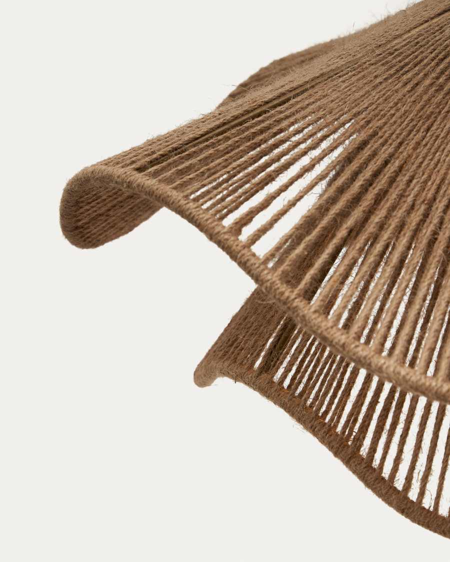 Pendelleuchte Lampenschirm Japandi Jute Natur 50 cm