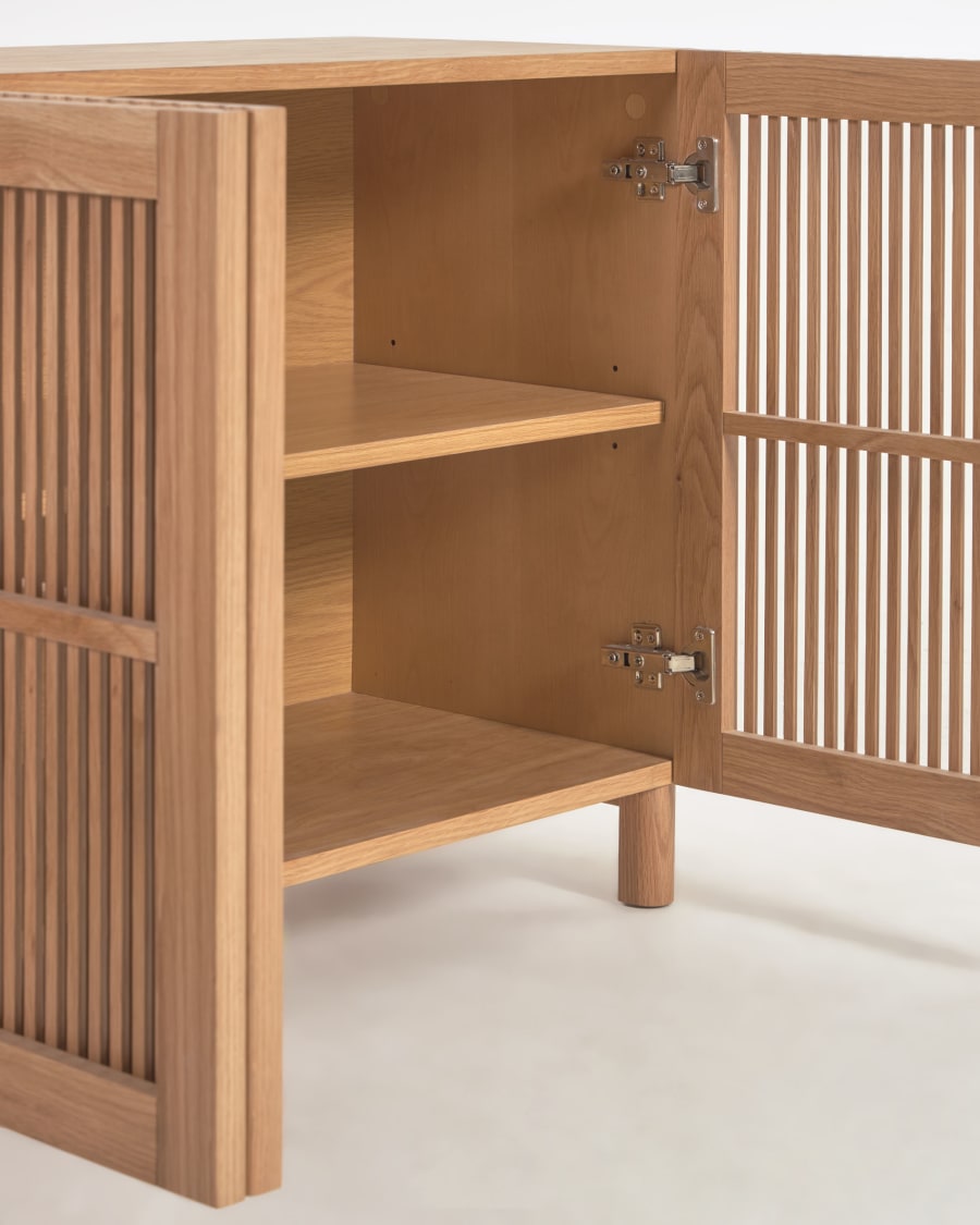 Japandi Sideboard aus massivem Eichenholz