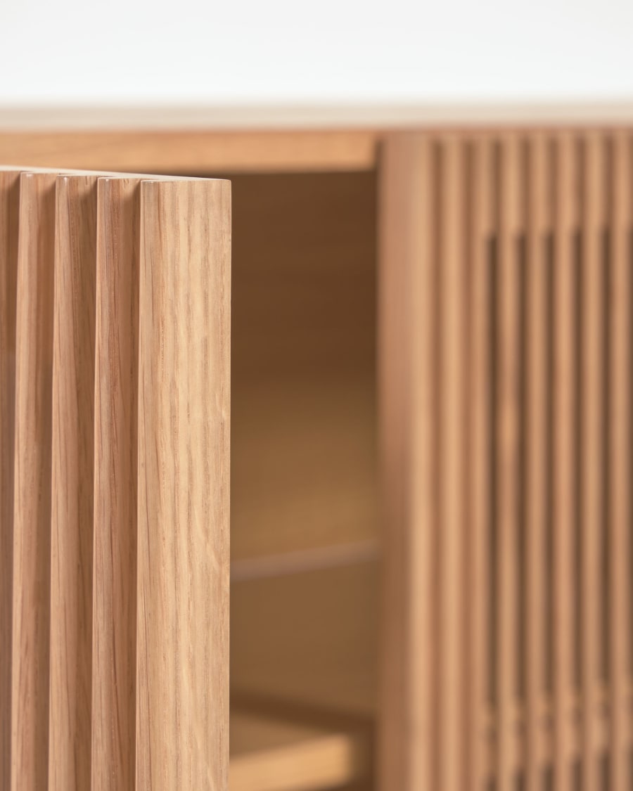 Japandi Sideboard aus massivem Eichenholz