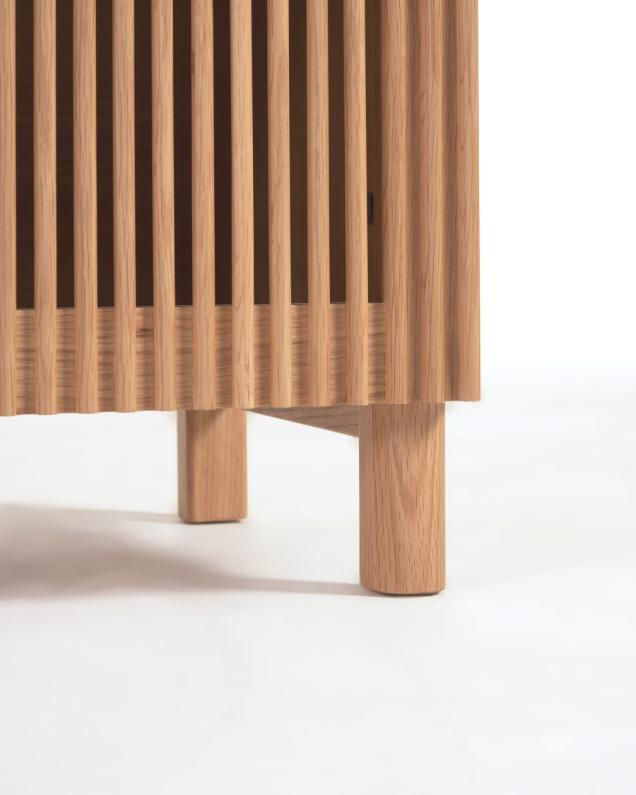 Japandi Sideboard aus massivem Eichenholz