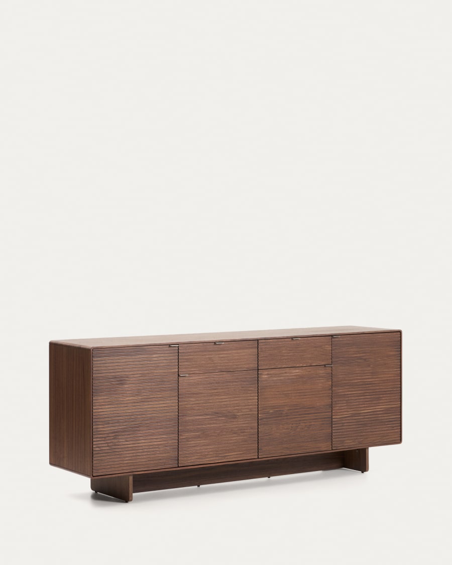 Japandi Sideboard aus Walnuss Furnier