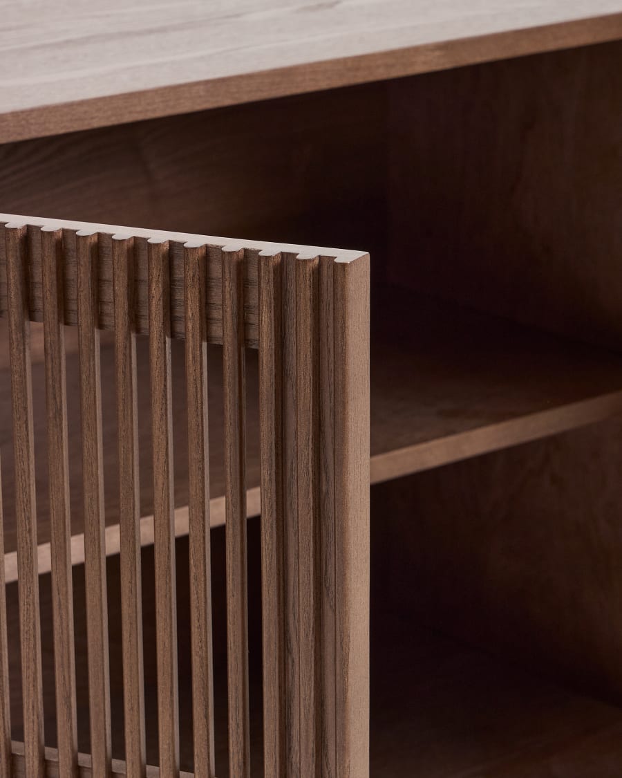 Sideboard im Japandi-Stil aus Walnussholz - Beyla