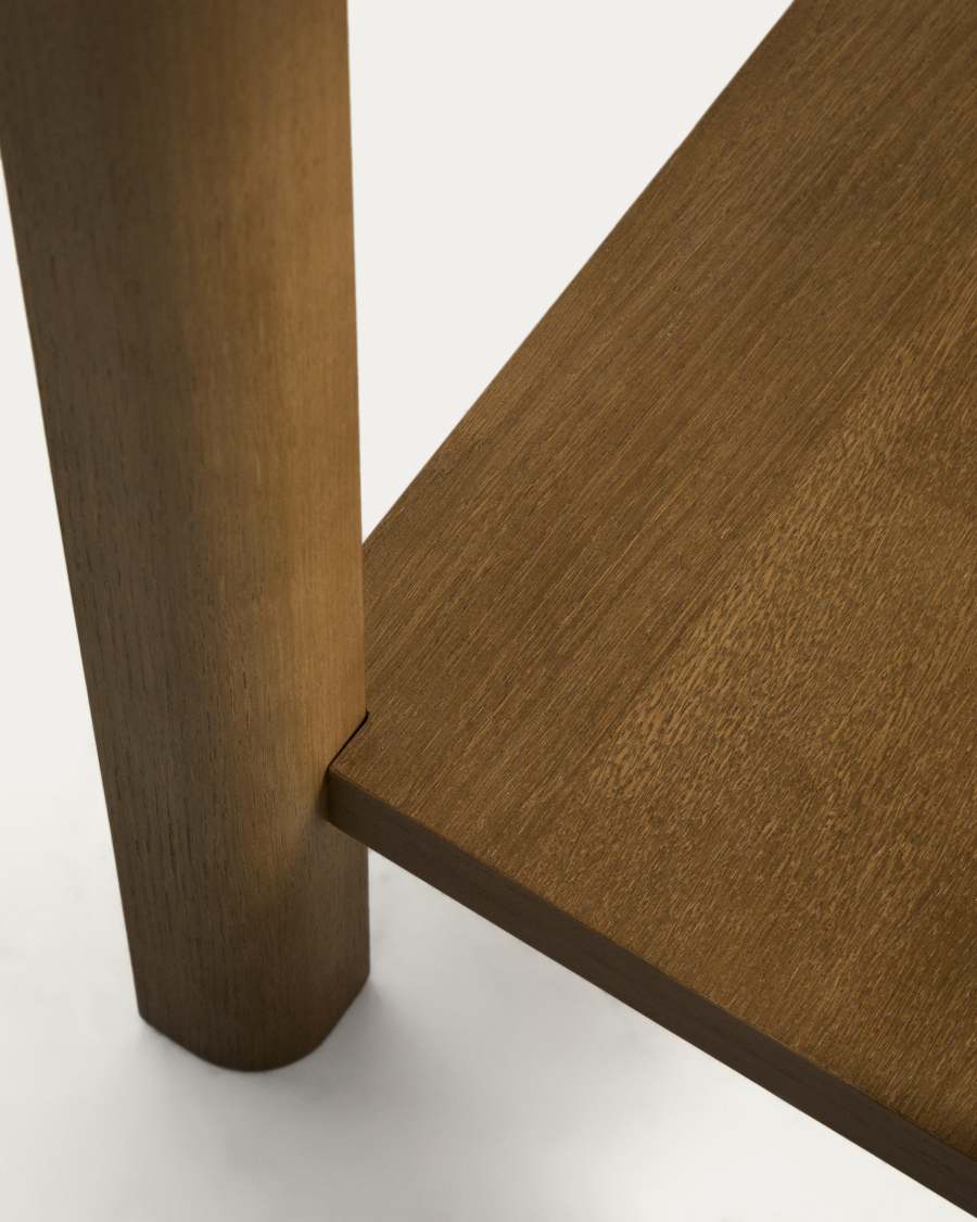 Konsolentisch Japandi Eichenholz Hellbraun 112x80 cm