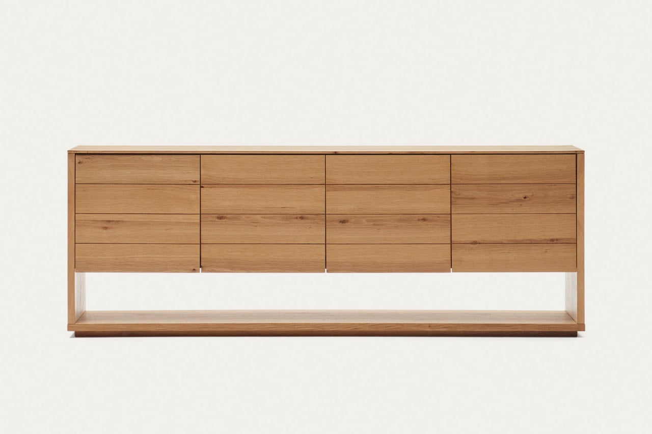 Japandi Sideboard aus hellem Holz