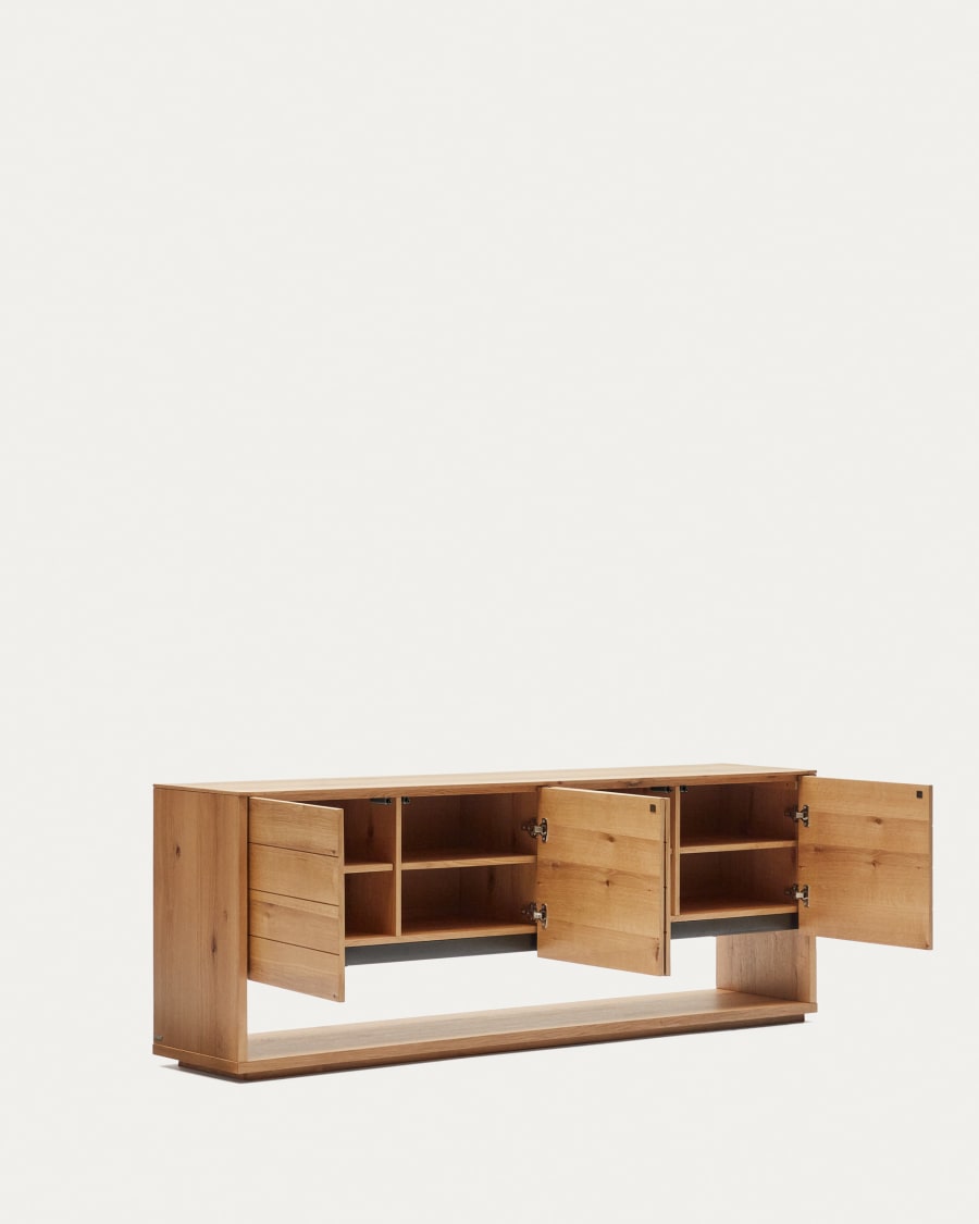 Japandi Sideboard aus hellem Holz