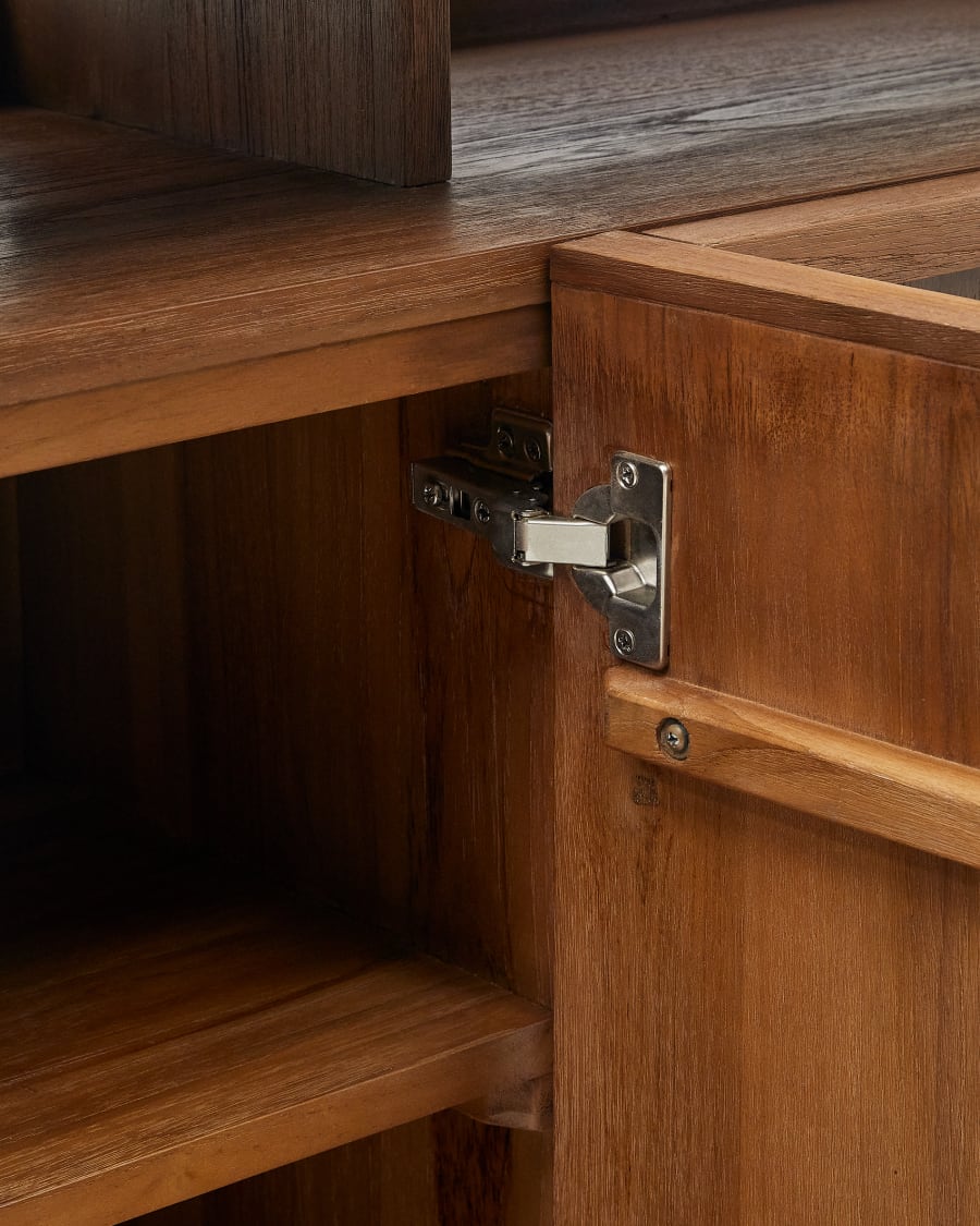 Japandi Sideboard aus Holz in Braun