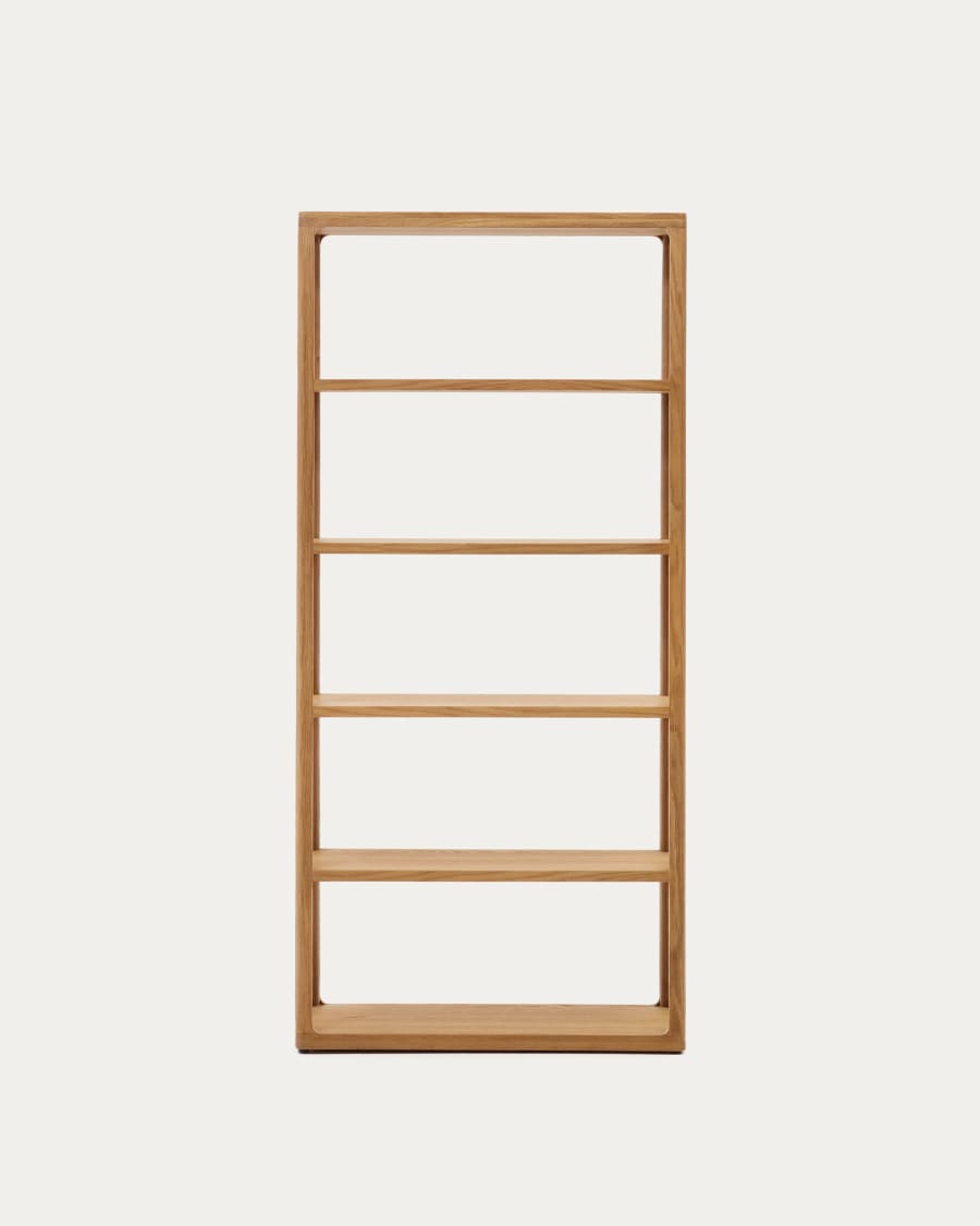 Japandi Bücherregal aus massiver Eiche 90x193 cm