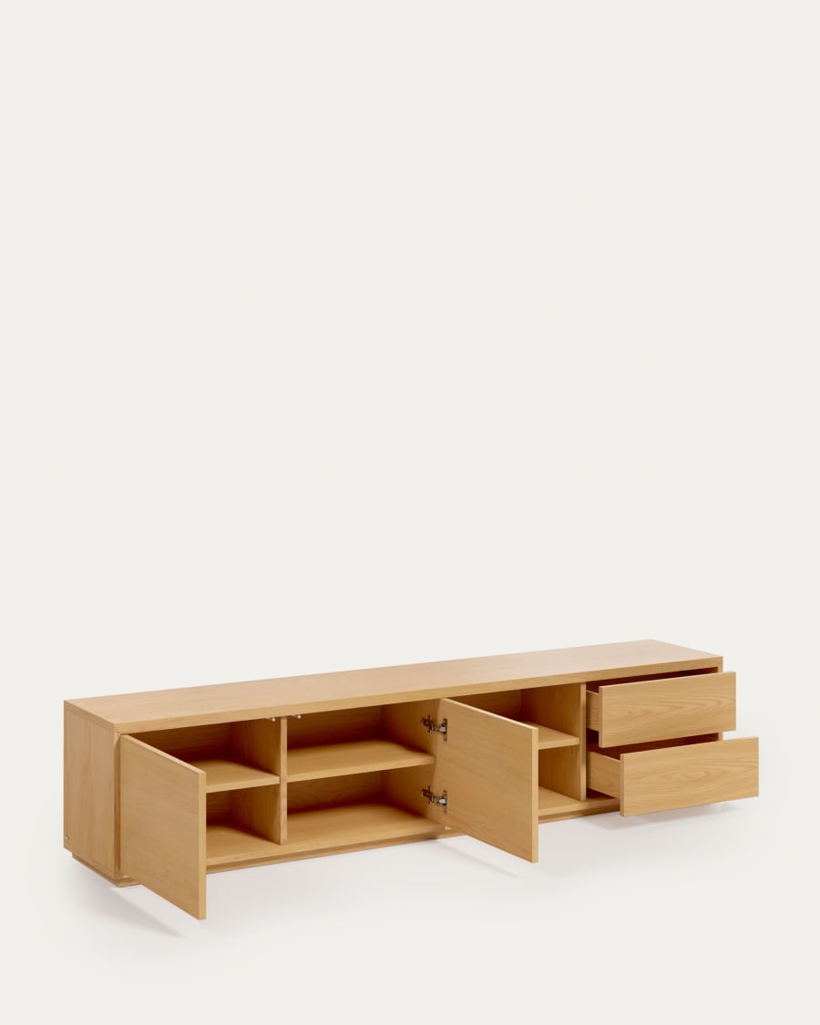 Japandi TV-Bank aus Hellem Holz