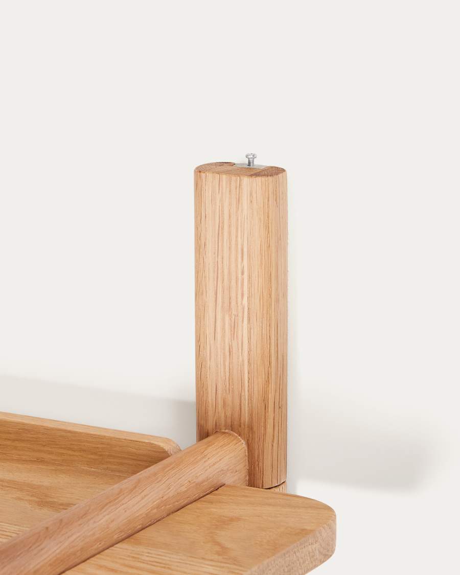 Japandi Regal aus Eichenholz Natur Modular 6 Böden 110 cm