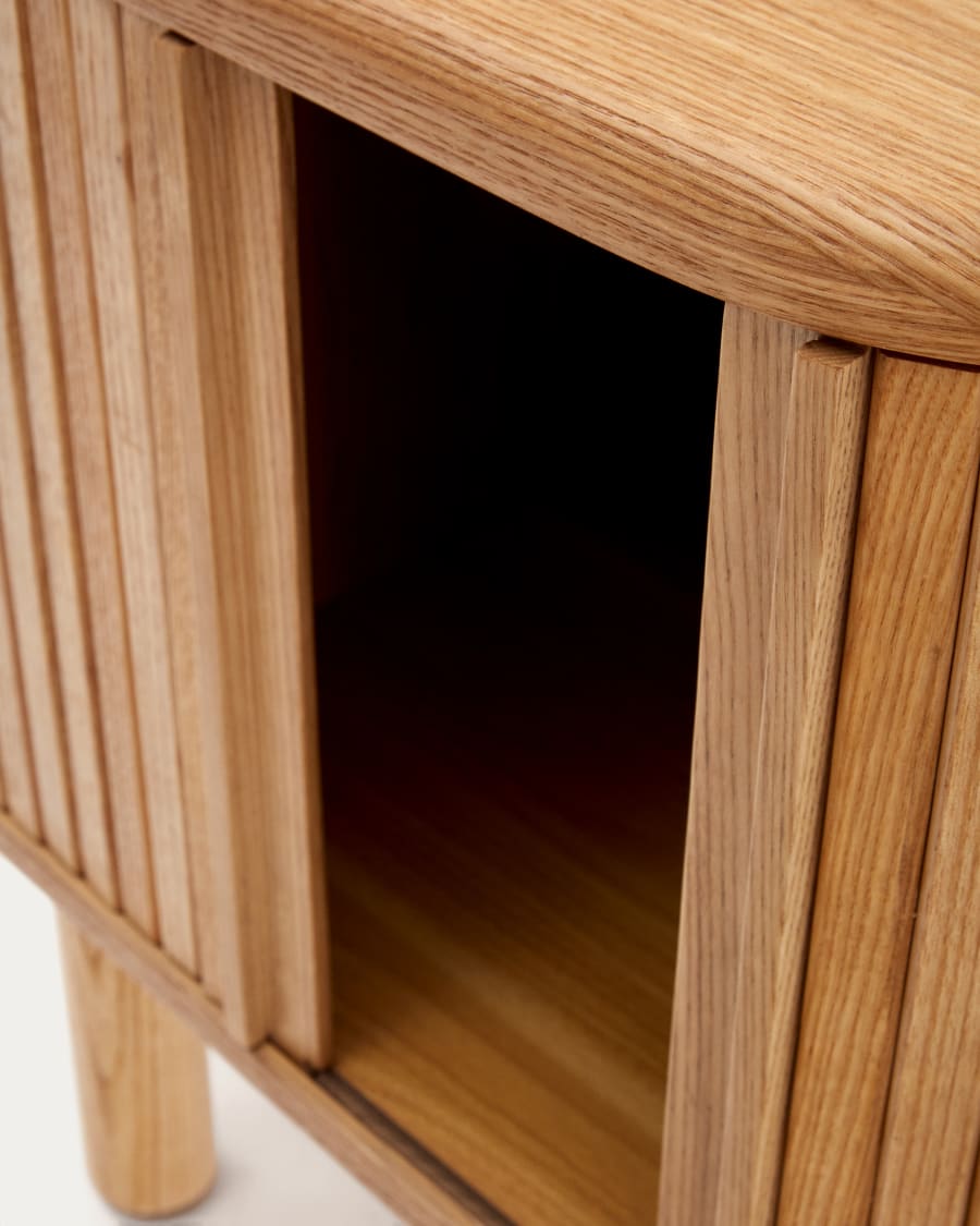 Japandi Nachttisch aus Holz