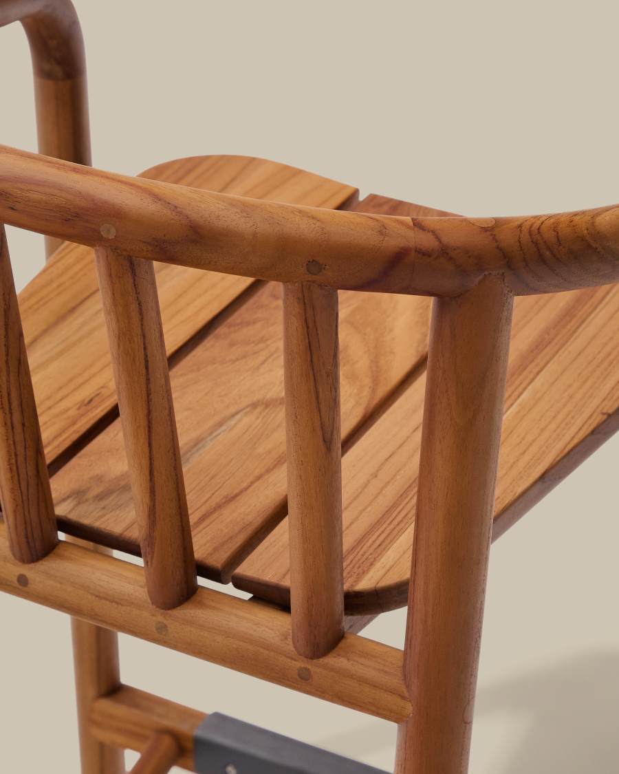 Hocker Japandi Teakholz Outdoor 65 cm
