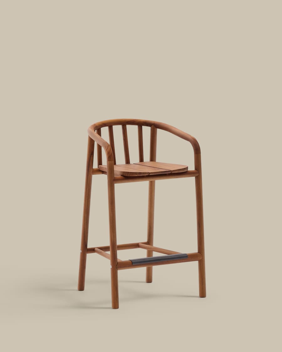 Hocker Japandi Teakholz Outdoor 65 cm