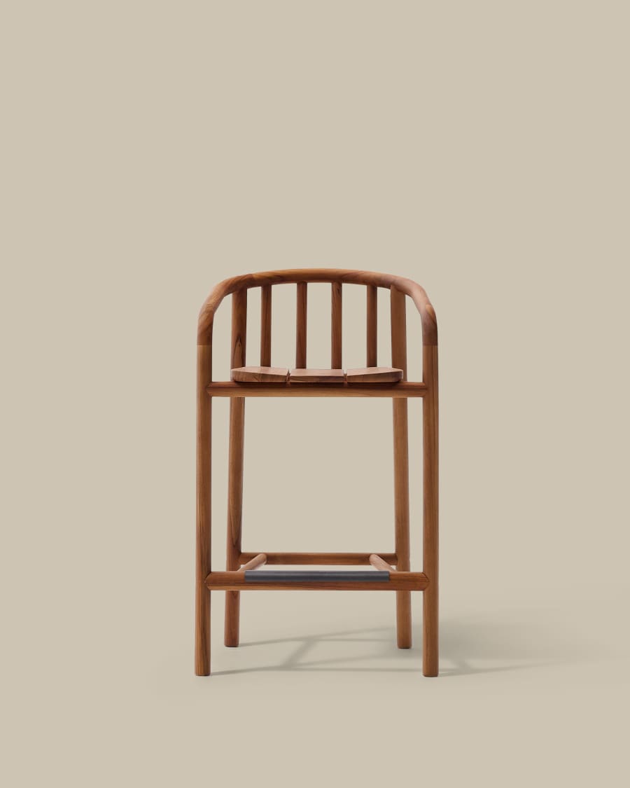 Hocker Japandi Teakholz Outdoor 65 cm