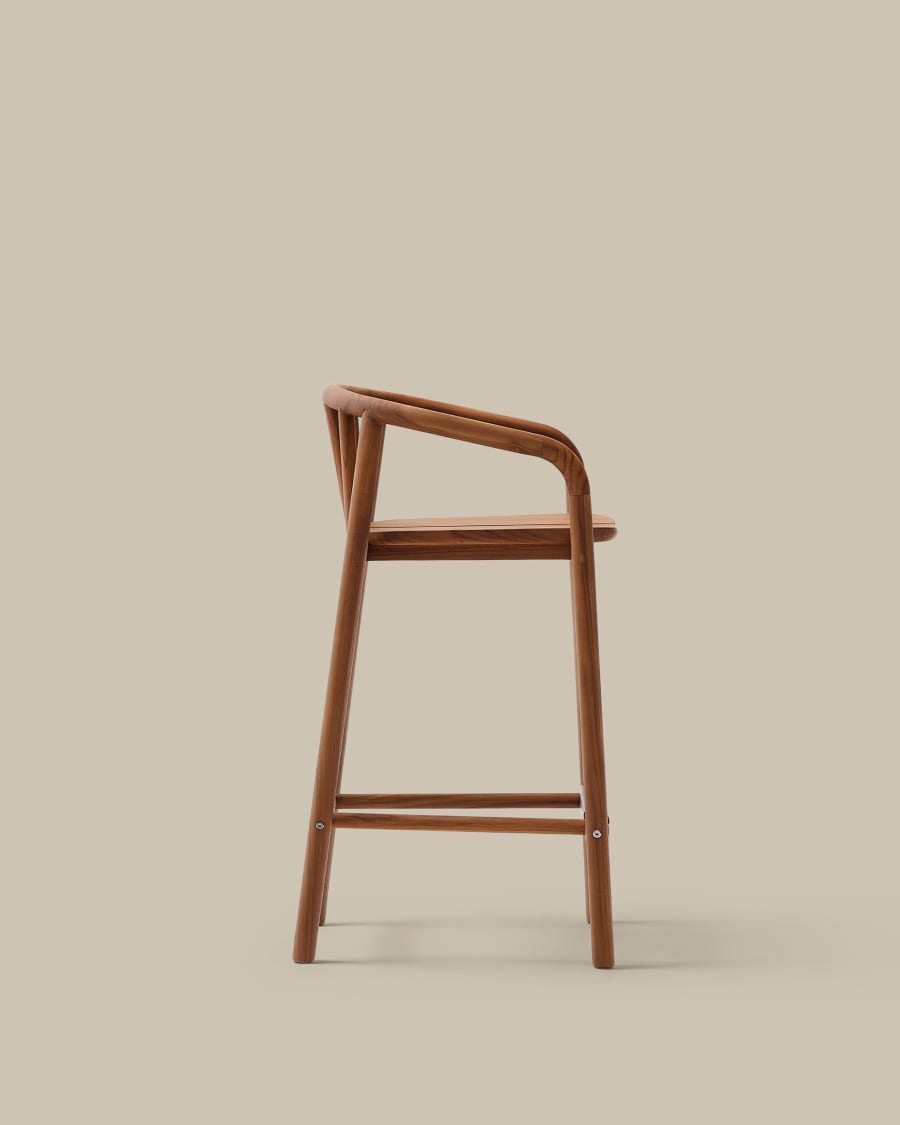 Hocker Japandi Teakholz Outdoor 65 cm