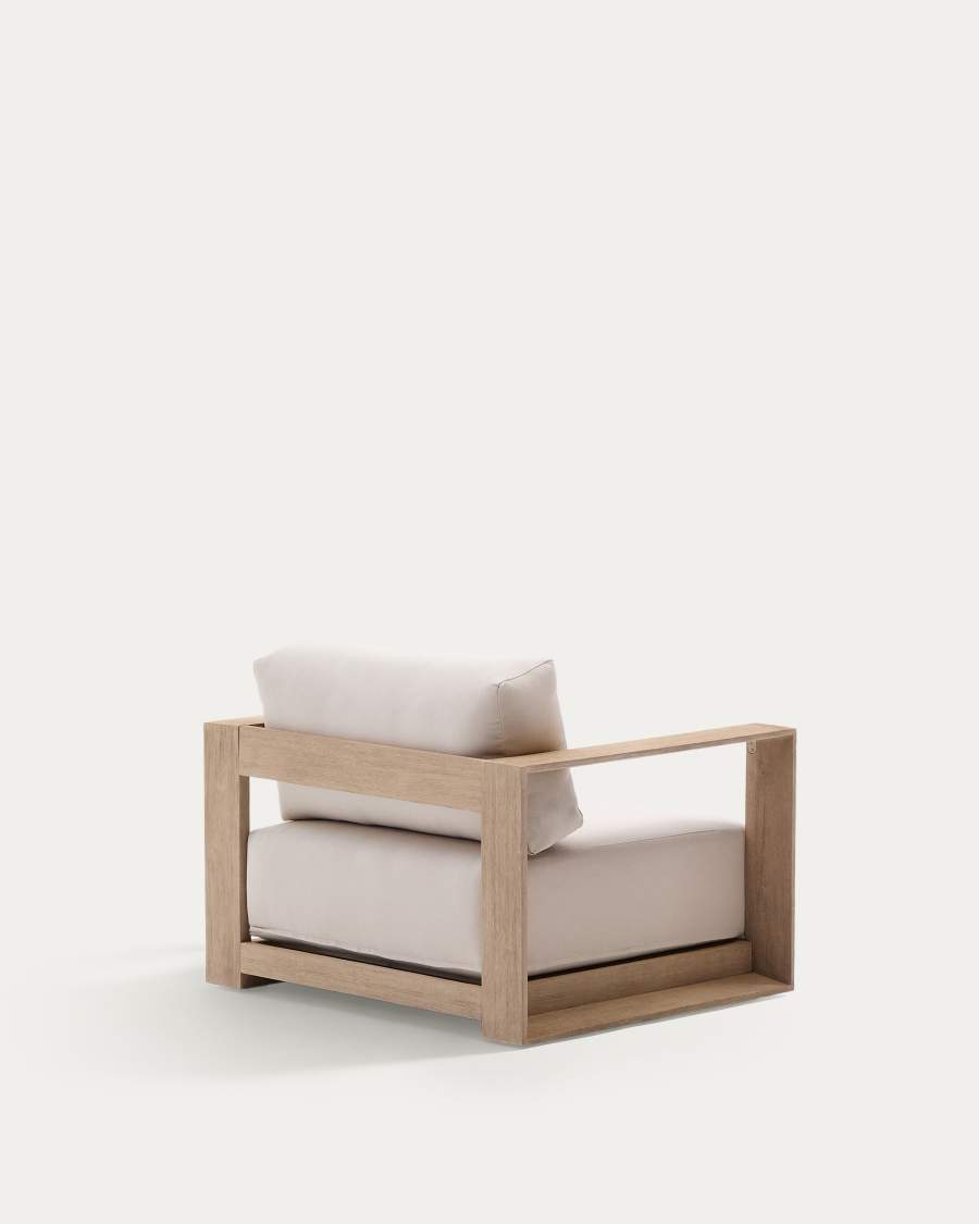 Sessel Japandi Akazienholz Hell