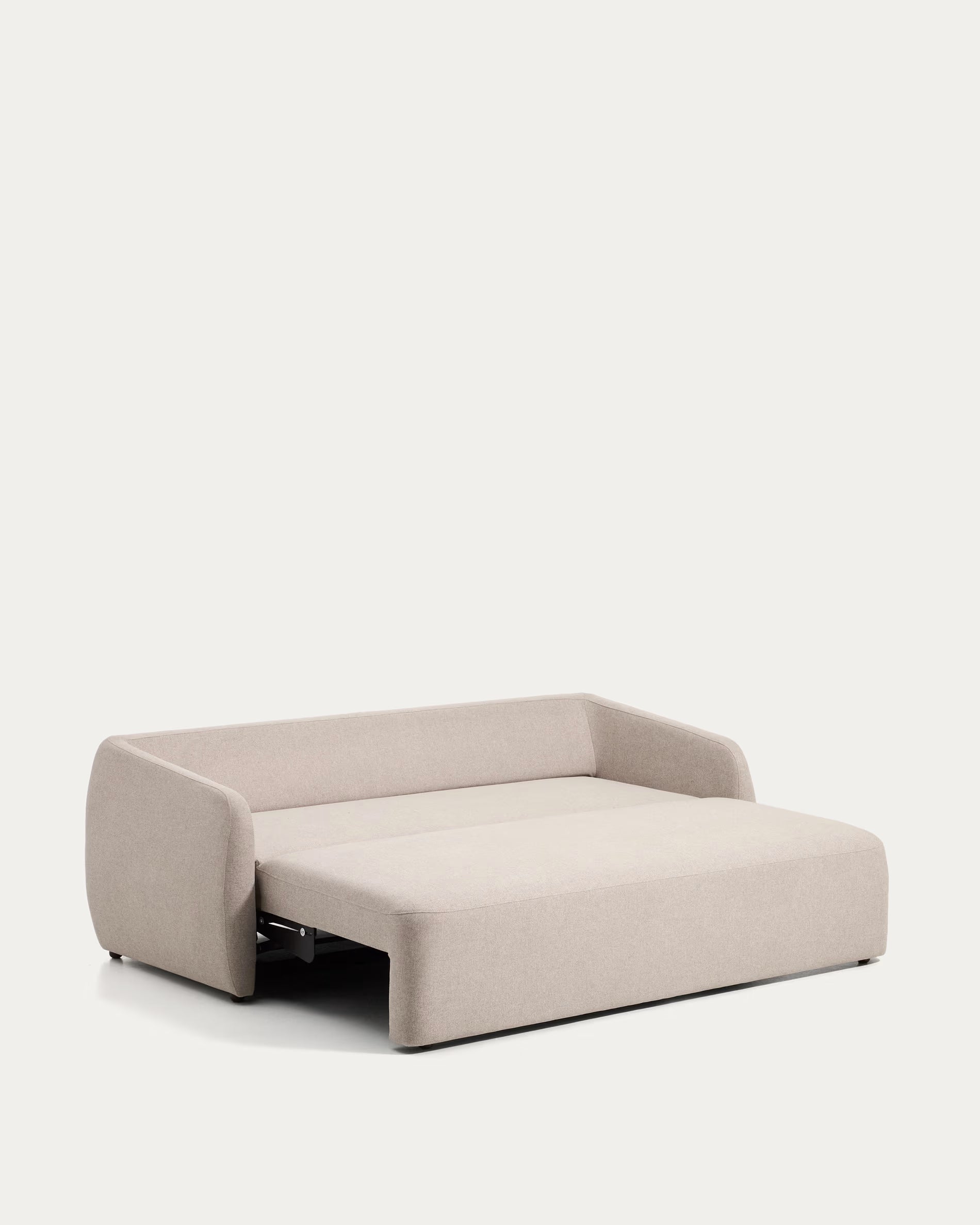 Bettsofa Japandi Beige Chenille 3-Sitzer