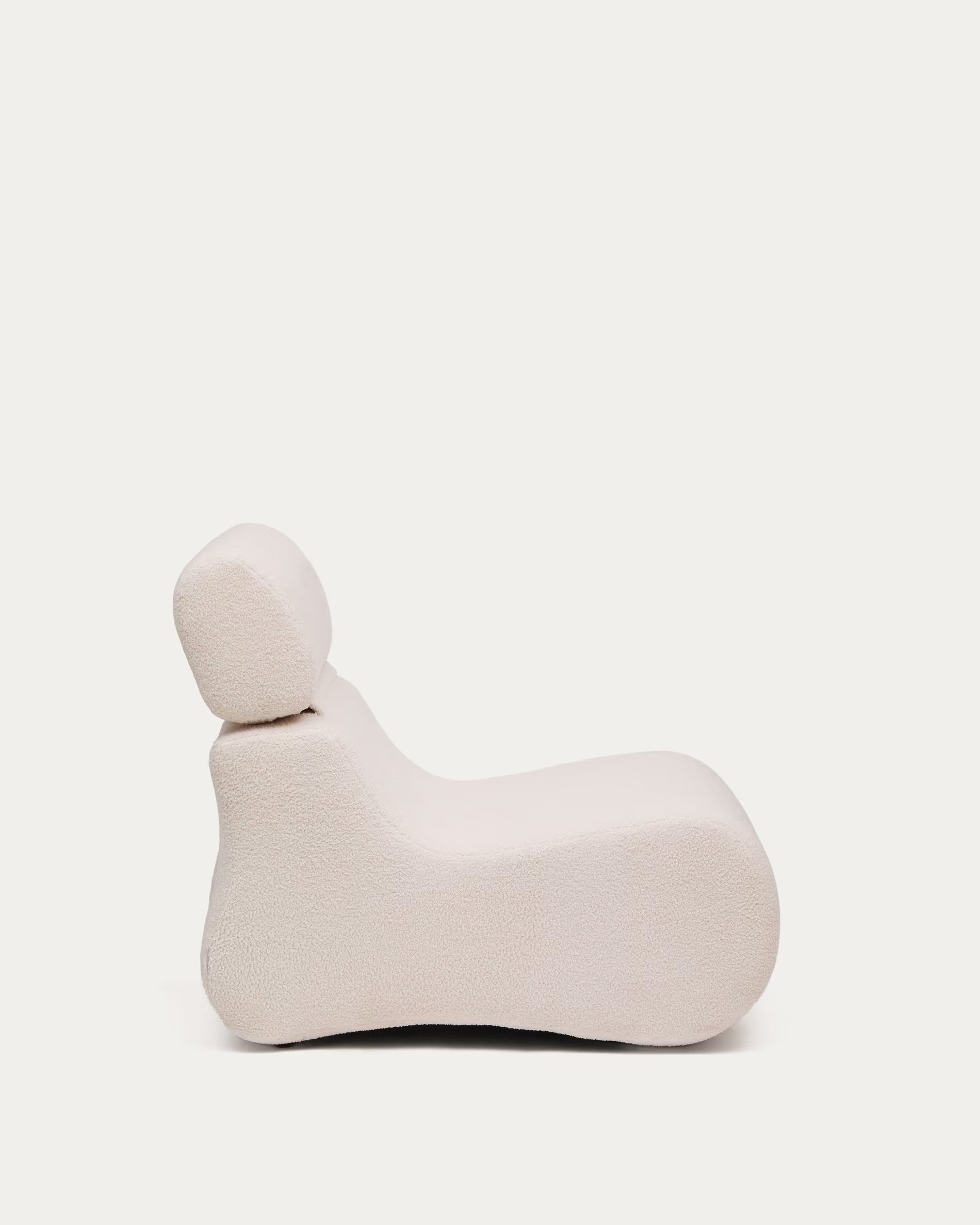 Sessel Japandi Ecru Bouclé
